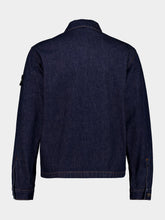 Stone Island Blue Rinse Indigo Denim Coach Jacket