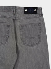 Stone Island Grey Light Wash Cotton Straight-Leg Jeans