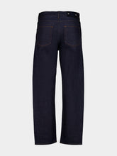 Stone Island Blue Raw Loose-Fit Denim Jeans