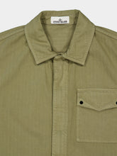 Stone Island Military Green Cotton Overshirt