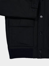 Stone Island Navy Blue Virgin Wool Utility Jacket