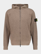 Stone Island Biscuit Two-Tone Cashmere Hooded Jumper