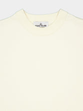 Stone Island Ivory Ribbed Cotton Crewneck Jumper