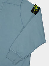 Stone Island Steel Blue Organic Cotton Half-Zip Sweatshirt