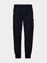 Stone Island Navy Blue Cotton Joggers