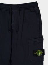 Stone Island Navy Blue Cotton Joggers