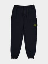 Stone Island Navy Blue Cotton Joggers