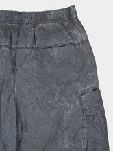Stone Island Black Nylon Cargo Bermuda Shorts