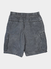 Stone Island Black Nylon Cargo Bermuda Shorts