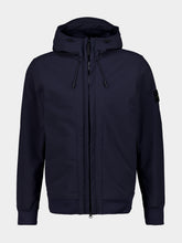 Stone Island Navy Blue Soft Shell Hooded Jacket