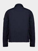 Stone Island Navy Blue Warp Rib Coach Jacket
