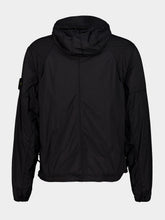 Stone Island Black Hooded Stretch Nylon Jacket