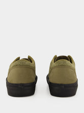 Stone Island Military Green Suede Low-Top Trainers