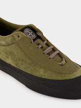 Stone Island Military Green Suede Low-Top Trainers