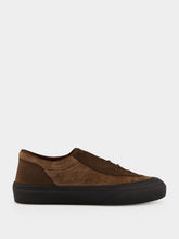 Stone Island Umber Suede Low-Top Trainers