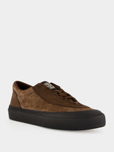 Stone Island Umber Suede Low-Top Trainers