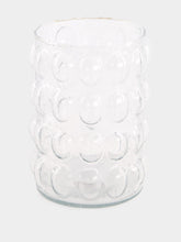 Madam Stoltz Glass Vase with Bubble Design