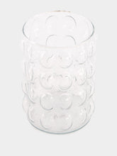 Madam Stoltz Glass Vase with Bubble Design