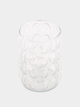 Madam Stoltz Glass Vase with Bubble Design