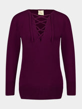 Paula Lactarius Italian Plum Cashmere Jumper
