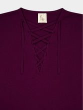 Paula Lactarius Italian Plum Cashmere Jumper