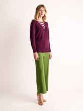 Paula Lactarius Italian Plum Cashmere Jumper