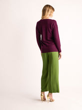 Paula Lactarius Italian Plum Cashmere Jumper