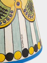 Cressida Bell Yellow and Blue Hand-Painted Marquee Lampshade