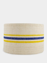 Striped Small Blue and Yellow Lampshade