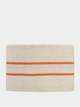 Paula Living Striped Orange Linen Lampshade