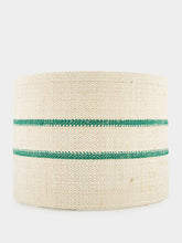 Striped Medium Green Lampshade