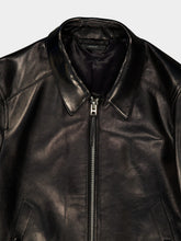 Tom Ford Black Nappa Grain Leather Collar Blouson