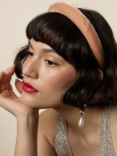 Dusty Rose Heloise Velvet Padded Headband | PDP - Fashion Clinic