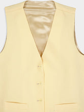Paula Leo Cream Linen Vest