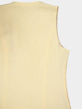 Paula Leo Cream Linen Vest