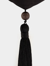 Le Sundial Étoile Black Raw Silk Pouch