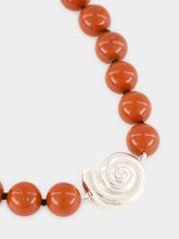 Le Sundial Nautilus Red Jasper Collar