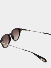 Lunetterie Générale Après-Ski Black Gradient Round Sunglasses