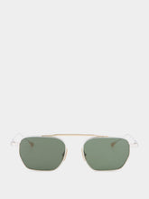 Lunetterie Générale Concorde Palladium and 16k Gold Aviator Sunglasses