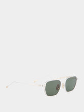 Lunetterie Générale Concorde Palladium and 16k Gold Aviator Sunglasses