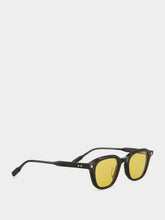 Lunetterie Générale Enigma Black Sunglasses with Yellow Lenses