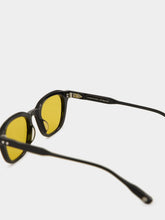 Lunetterie Générale Enigma Black Sunglasses with Yellow Lenses