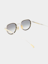 Lunetterie Générale Panache 16k Gold Olive and Blue Gradient Sunglasses