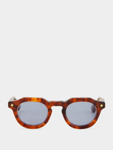 Lunetterie Générale Hello Roméo Vintage Tortoise and 24K Gold Sunglasses with Blue Lenses