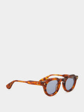 Lunetterie Générale Hello Roméo Vintage Tortoise and 24K Gold Sunglasses with Blue Lenses