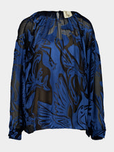 Paula Liatris Devoré Blouse