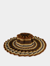 Lorna Murray Medina Brown Pleated Sun Hat