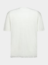 Alanui White Linen Casual Fit Short-Sleeve T-Shirt