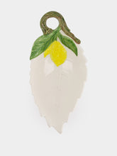 Les Ottomans Lemon Leaf Ceramic Plate