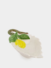 Les Ottomans Lemon Leaf Ceramic Plate